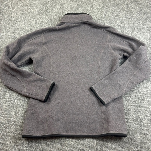 PATAGONIA Women’s Grey/Black Better Sweater 1/4 Zip Fleece Pullover size: Large - Picture 2 of 9